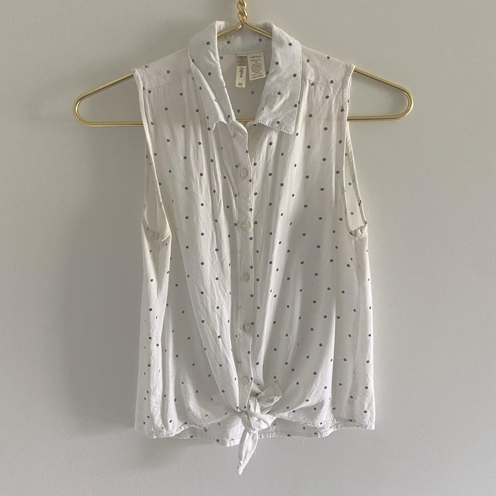 Polka Dot Tank Blouse